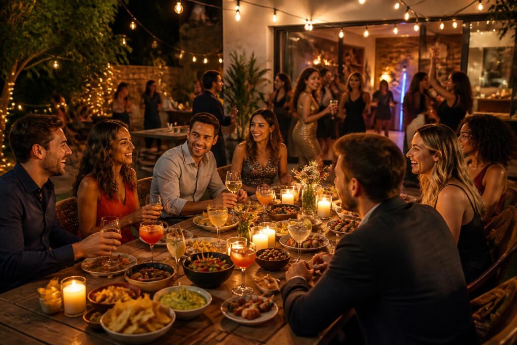 découvrez notre guide complet pour organiser une soirée réussie, des préparatifs de l'apéro jusqu'à l'animation de la fête, et assurez-vous des moments inoubliables avec vos invités.