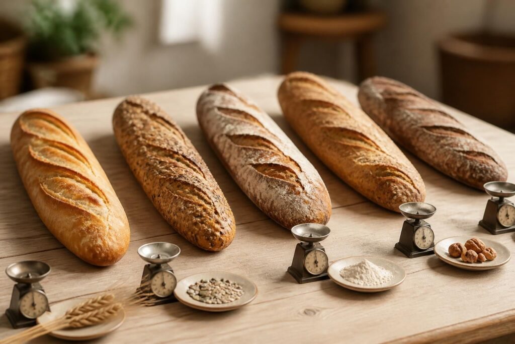 découvrez le poids moyen et les calories des différentes baguettes de pain pour mieux gérer votre consommation et équilibrer votre alimentation.