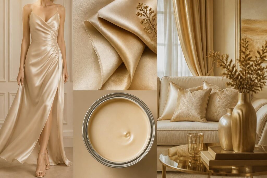 découvrez comment la couleur champagne sublime vos robes, tissus, peintures et décorations pour une élégance tout en douceur et raffinement.