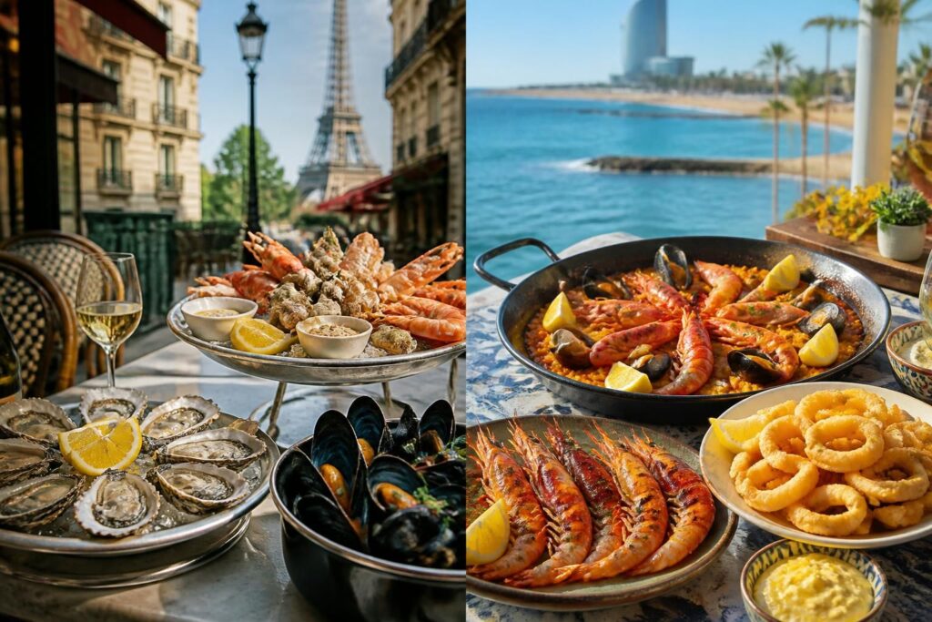 découvrez les meilleures recettes de fruits de mer ainsi que les adresses incontournables et spécialités à paris et barcelone pour une expérience gourmande inoubliable.