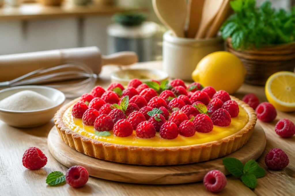 découvrez notre recette gourmande de tarte au citron framboise, un dessert acidulé et sucré à tester absolument pour régaler vos papilles !