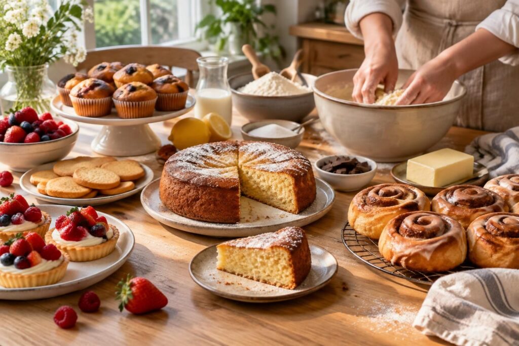 découvrez des recettes de pâtisserie simples et sans œuf : gâteaux, biscuits et douceurs faciles à préparer, quel que soit votre niveau.