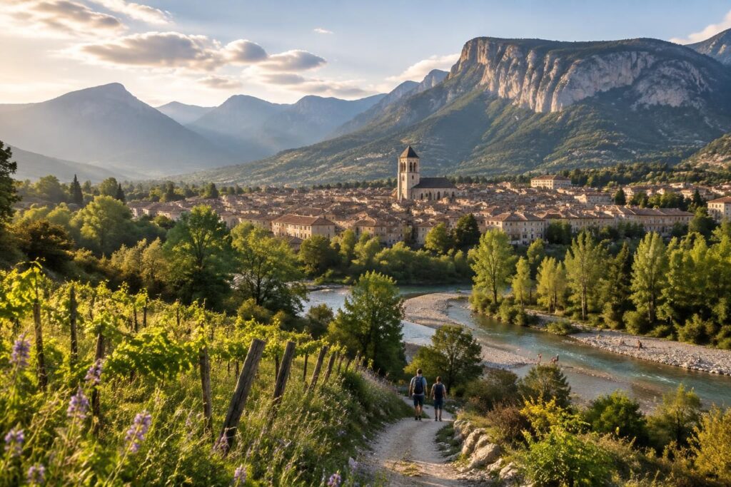 découvrez die et ses environs le temps d’un week-end : ruelles pittoresques, paysages du vercors, baignades et bonnes adresses pour une escapade réussie.