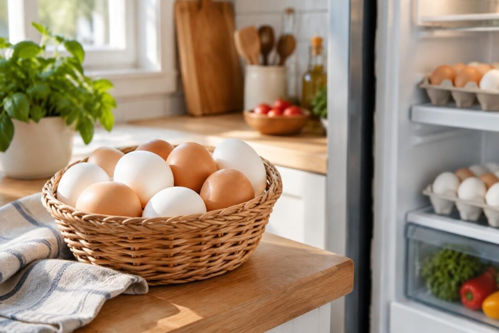 Quel est le temps de conservation des œufs hors frigo ?